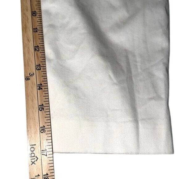 Worthington Womens Petite Modern Fit White Capri Pants 4P Cotton Blend - Picture 8 of 8